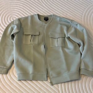 BoohooMAN Sage Green Top